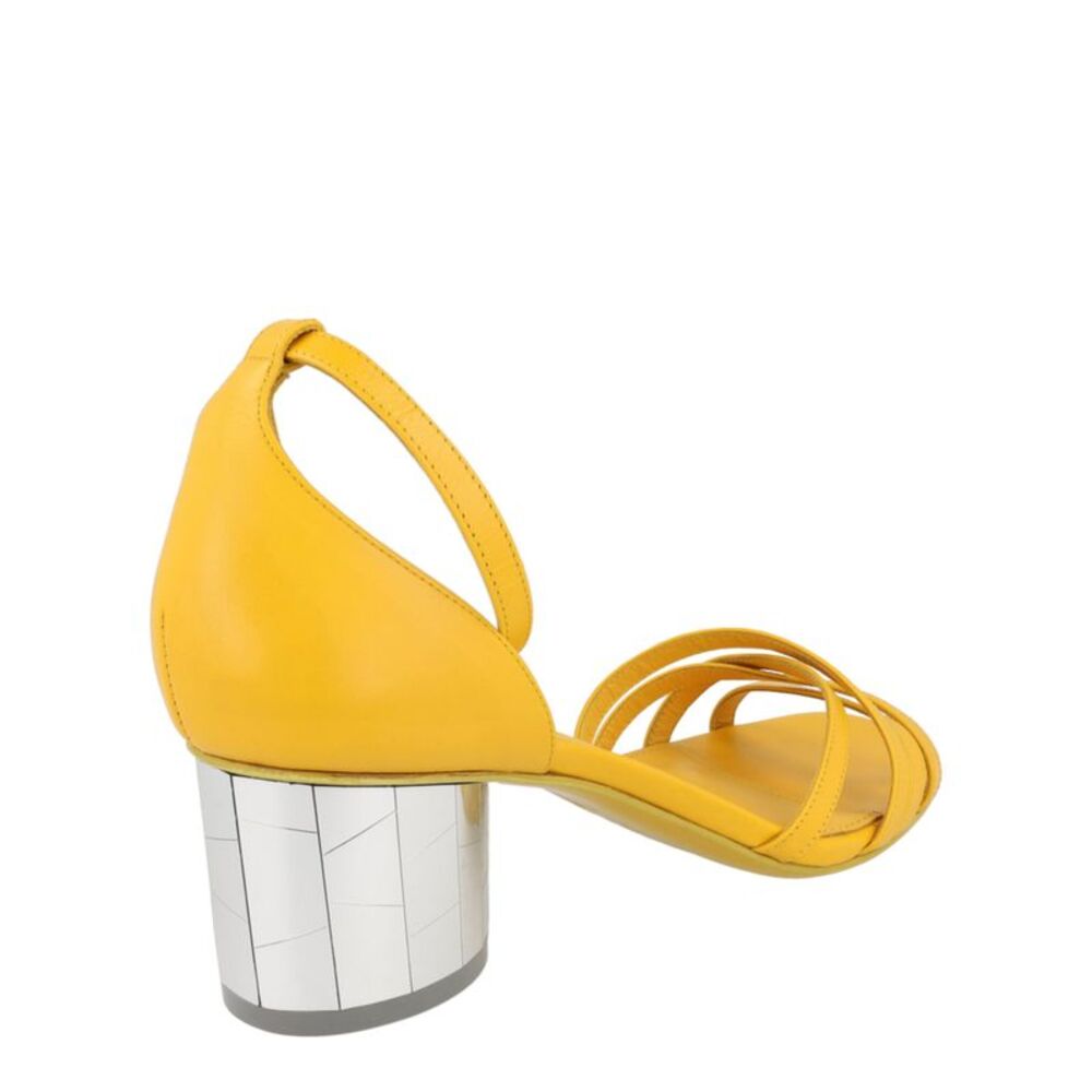 Ferragamo Flor 55 Sandals Yellow Womens - Picture 3 of 6